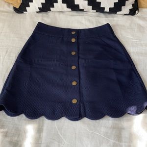 J Crew Scalloped Skirt